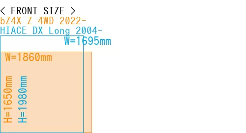 #bZ4X Z 4WD 2022- + HIACE DX Long 2004-